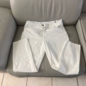 White women’s ankle stretch jeans